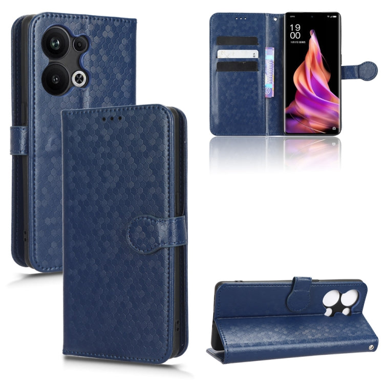 For OPPO Reno9 Pro+ Honeycomb Dot Texture Leather Phone Case