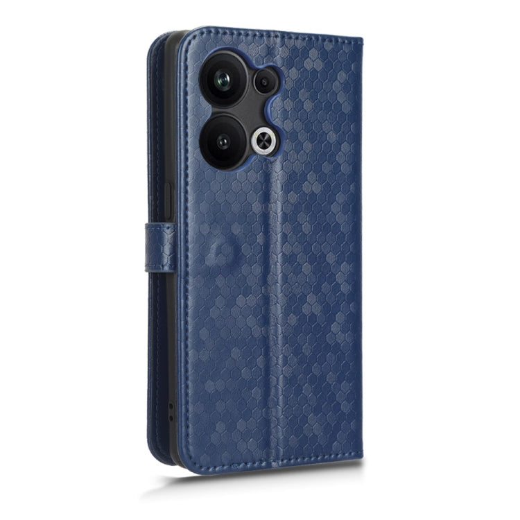 For OPPO Reno9 Pro+ Honeycomb Dot Texture Leather Phone Case