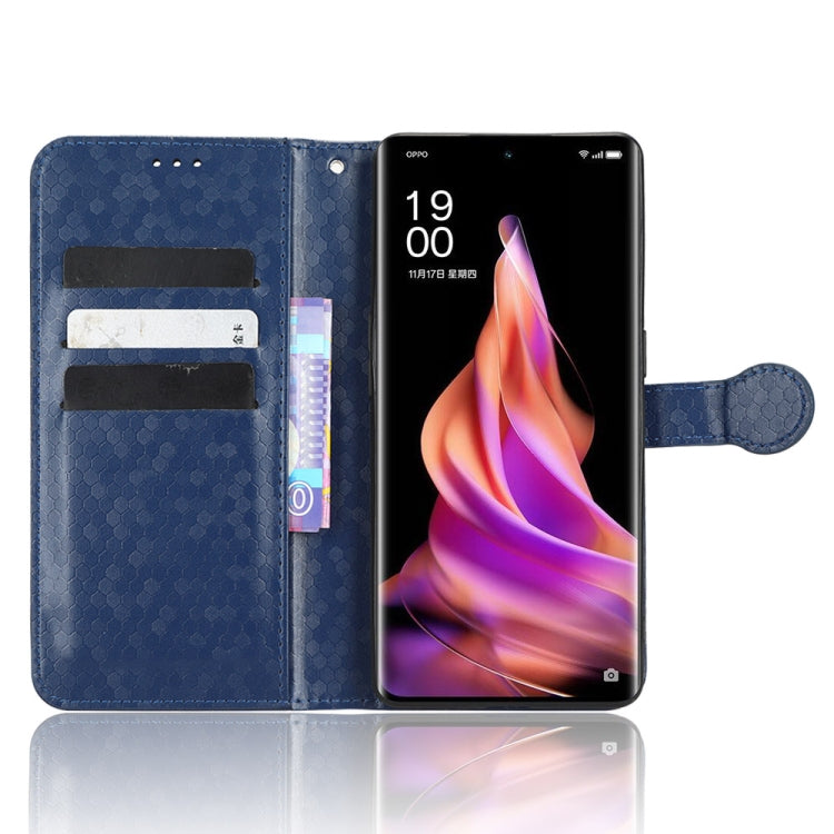 For OPPO Reno9 Pro+ Honeycomb Dot Texture Leather Phone Case