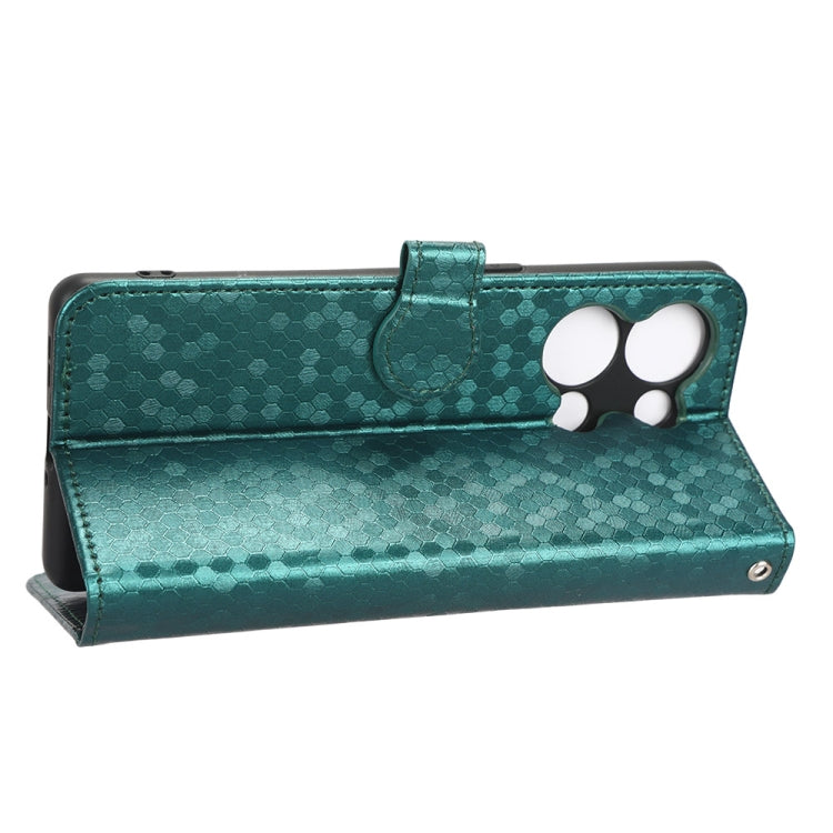 For OPPO Reno9 Pro+ Honeycomb Dot Texture Leather Phone Case