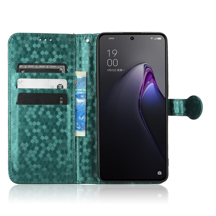 For OPPO Reno8 Pro+ 5G Honeycomb Dot Texture Leather Phone Case
