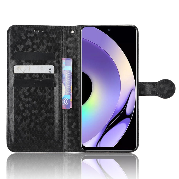 For Realme 10 4G Honeycomb Dot Texture Leather Phone Case
