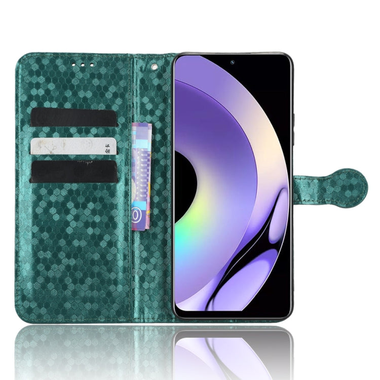 For Realme 10 4G Honeycomb Dot Texture Leather Phone Case