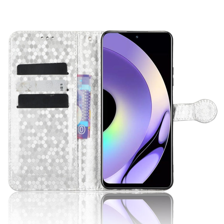 For Realme 10 4G Honeycomb Dot Texture Leather Phone Case