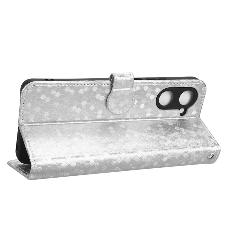 For Realme 10 4G Honeycomb Dot Texture Leather Phone Case