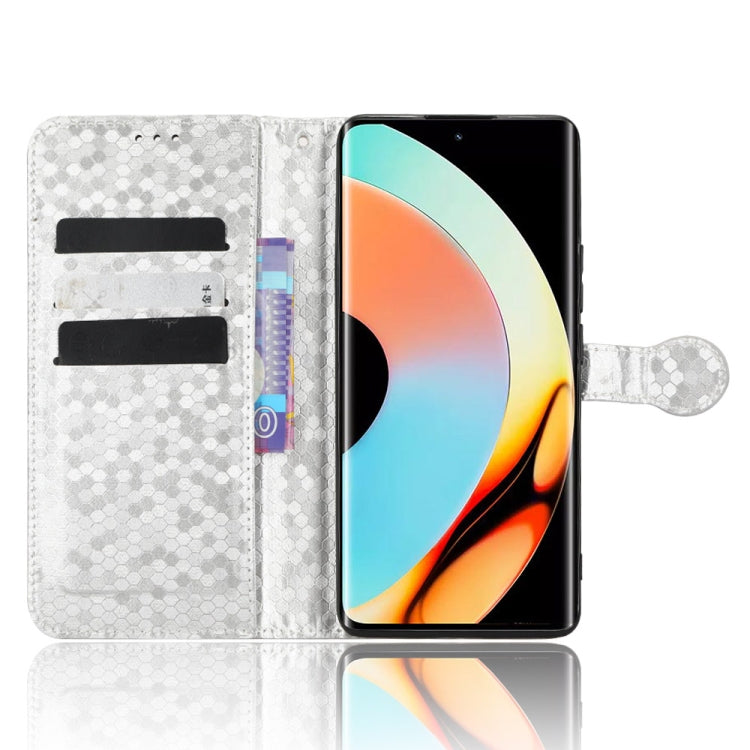 For Realme 10 Pro+ Honeycomb Dot Texture Leather Phone Case