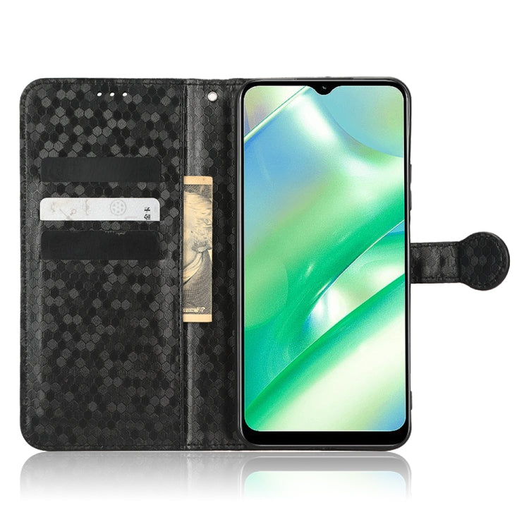 For Realme C22 4G Honeycomb Dot Texture Leather Phone Case