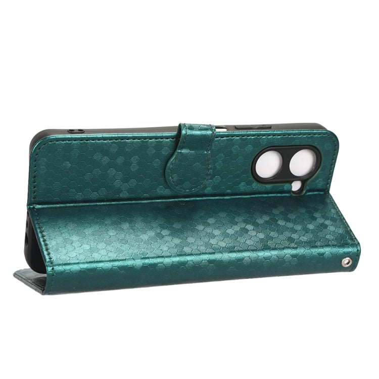 For Realme C22 4G Honeycomb Dot Texture Leather Phone Case