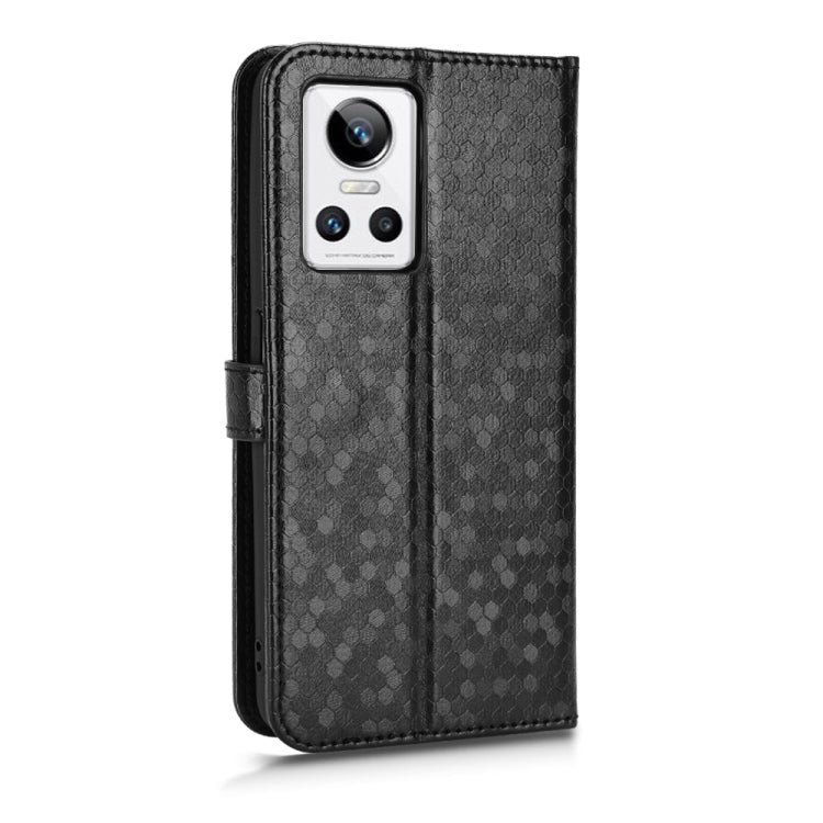 For Realme GT Neo 3 Honeycomb Dot Texture Leather Phone Case