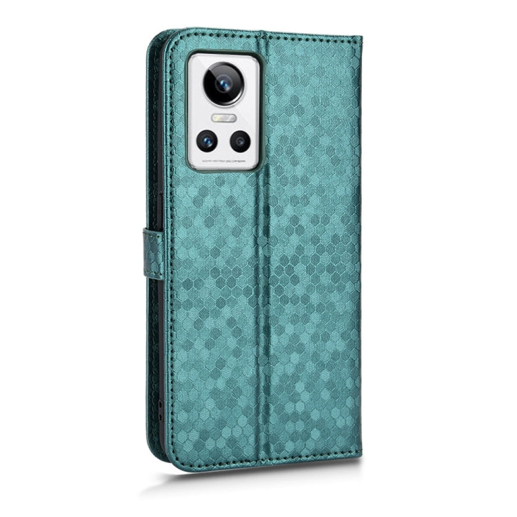 For Realme GT Neo 3 Honeycomb Dot Texture Leather Phone Case