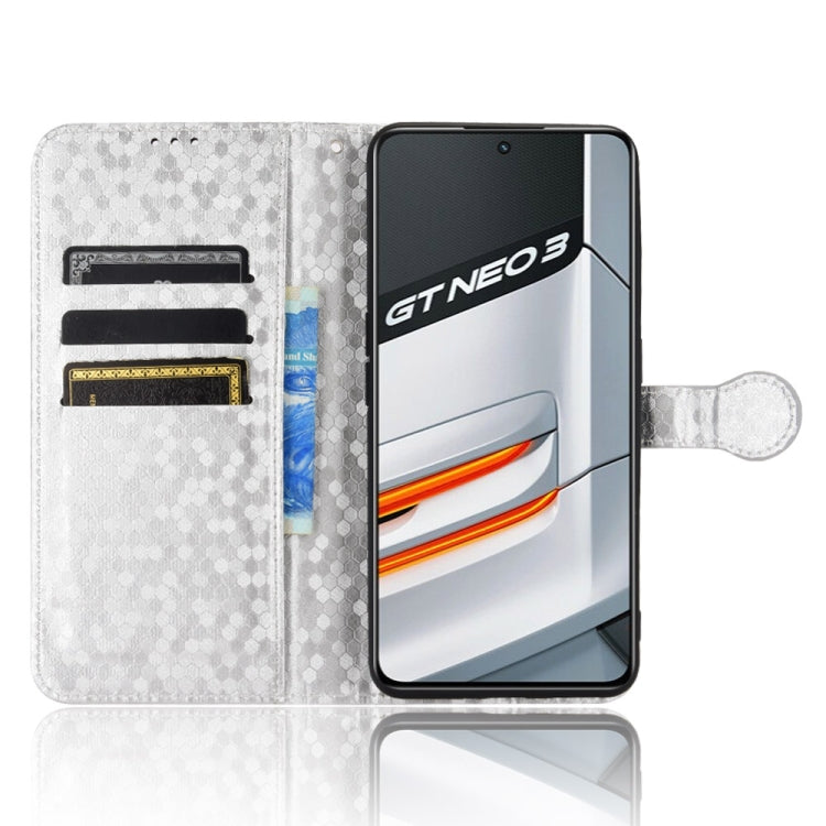 For Realme GT Neo 3 Honeycomb Dot Texture Leather Phone Case