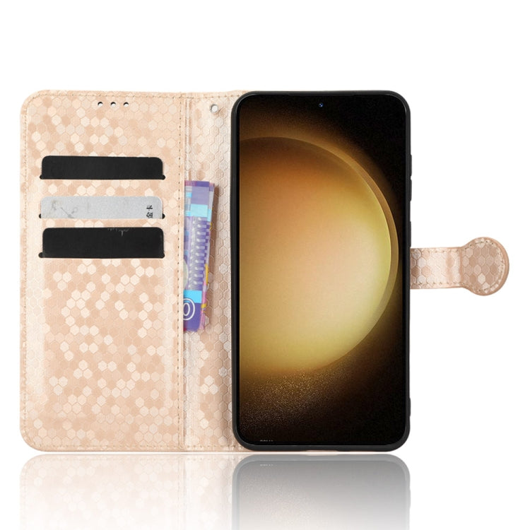 For Samsung Galaxy S23 5G Honeycomb Dot Texture Leather Phone Case