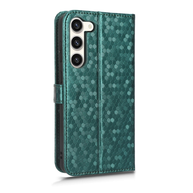 For Samsung Galaxy S23 5G Honeycomb Dot Texture Leather Phone Case