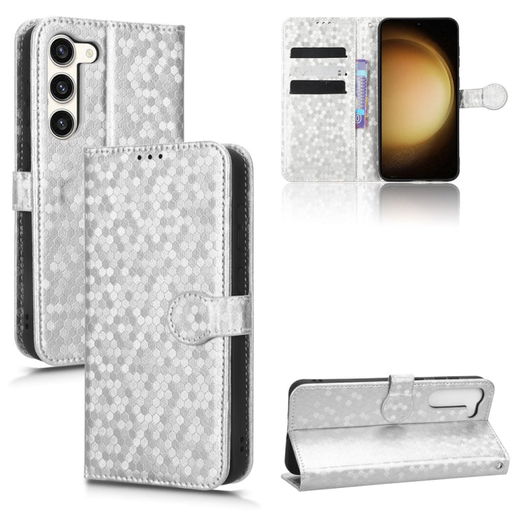 For Samsung Galaxy S23 5G Honeycomb Dot Texture Leather Phone Case