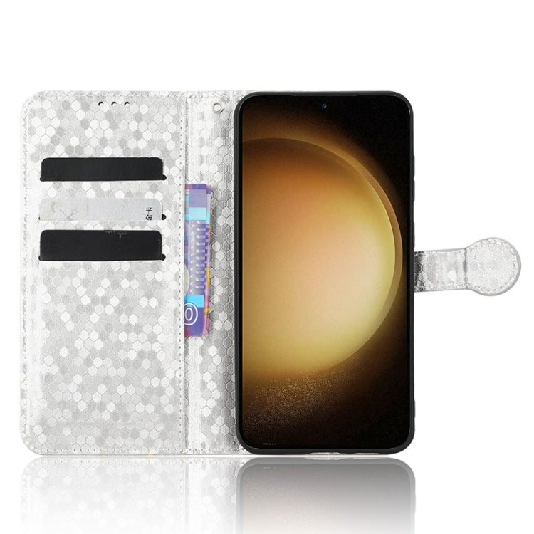 For Samsung Galaxy S23 5G Honeycomb Dot Texture Leather Phone Case
