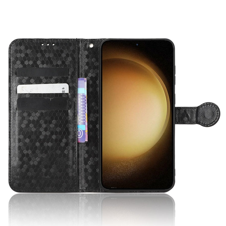 For Samsung Galaxy S23+ 5G Honeycomb Dot Texture Leather Phone Case