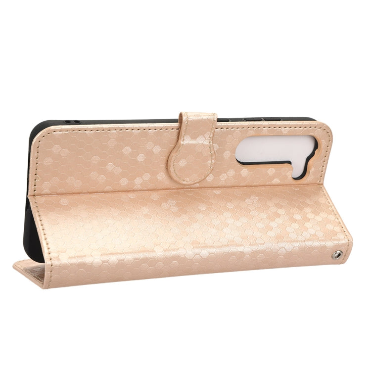 For Samsung Galaxy S23+ 5G Honeycomb Dot Texture Leather Phone Case