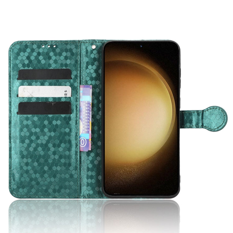 For Samsung Galaxy S23+ 5G Honeycomb Dot Texture Leather Phone Case