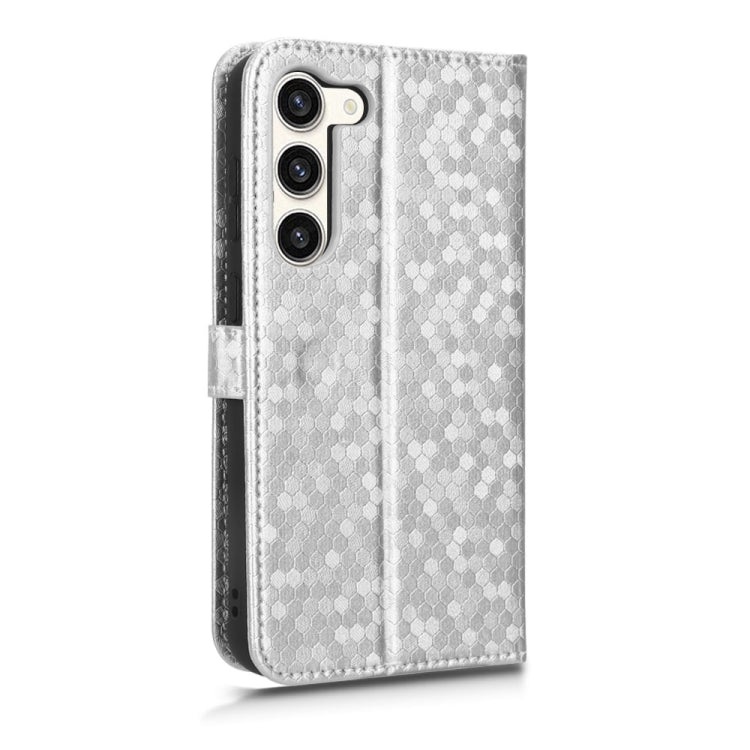 For Samsung Galaxy S23+ 5G Honeycomb Dot Texture Leather Phone Case