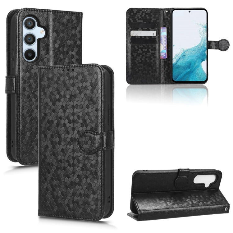 For Samsung Galaxy A54 5G Honeycomb Dot Texture Leather Phone Case