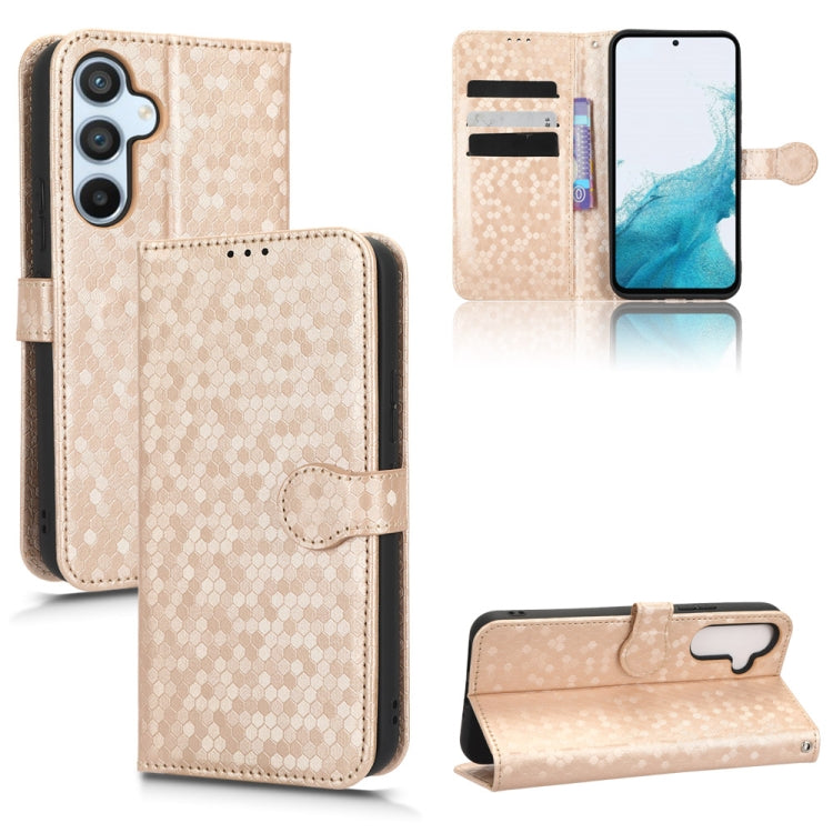 For Samsung Galaxy A54 5G Honeycomb Dot Texture Leather Phone Case