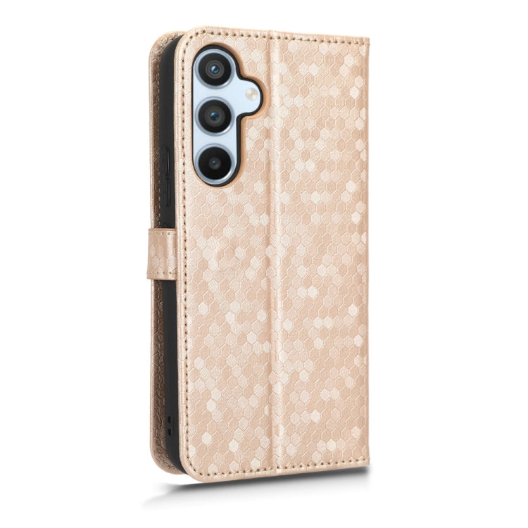 For Samsung Galaxy A54 5G Honeycomb Dot Texture Leather Phone Case