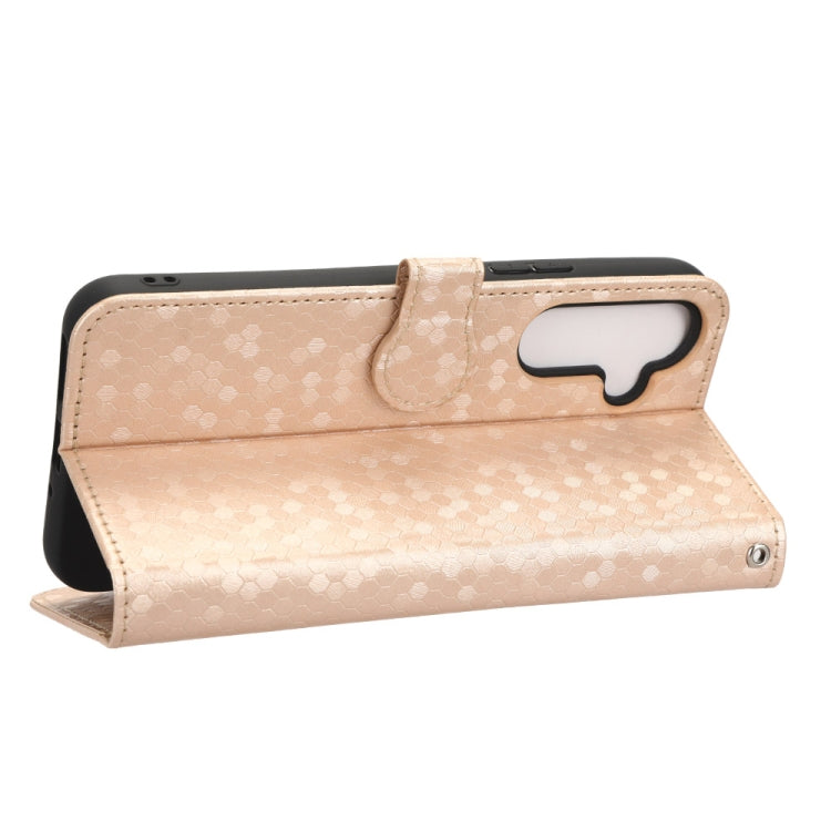 For Samsung Galaxy A54 5G Honeycomb Dot Texture Leather Phone Case