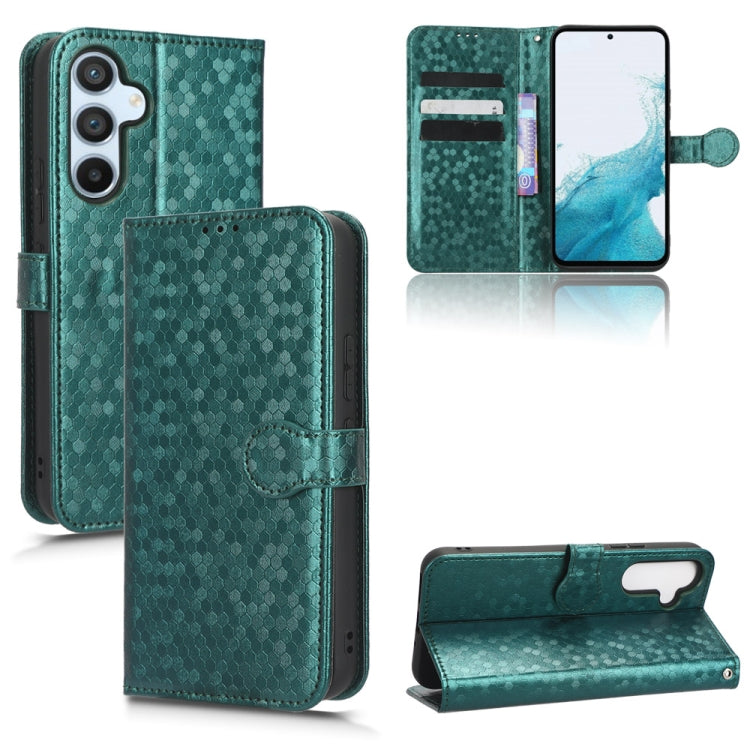 For Samsung Galaxy A54 5G Honeycomb Dot Texture Leather Phone Case