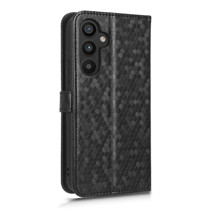 For Samsung Galaxy A34 5G Honeycomb Dot Texture Leather Phone Case