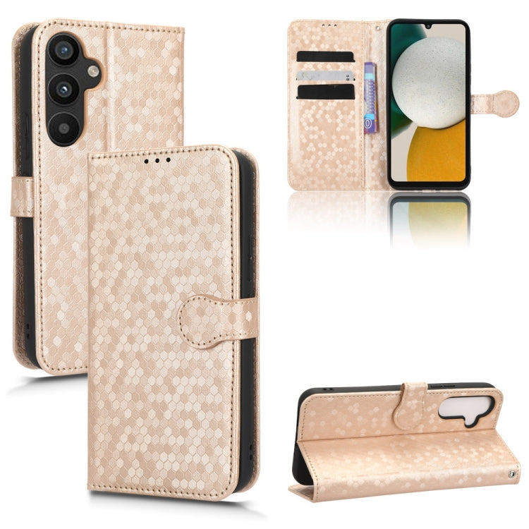 For Samsung Galaxy A34 5G Honeycomb Dot Texture Leather Phone Case