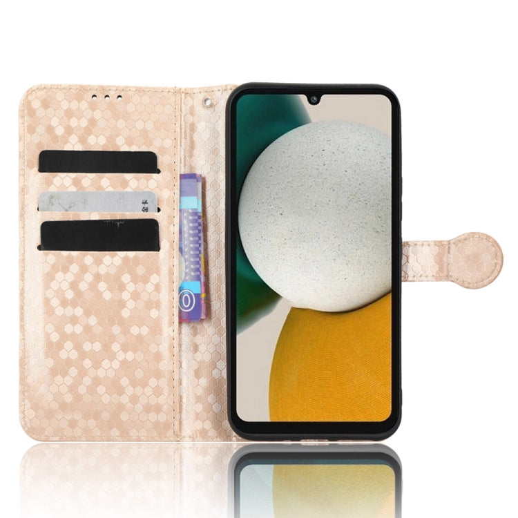 For Samsung Galaxy A34 5G Honeycomb Dot Texture Leather Phone Case