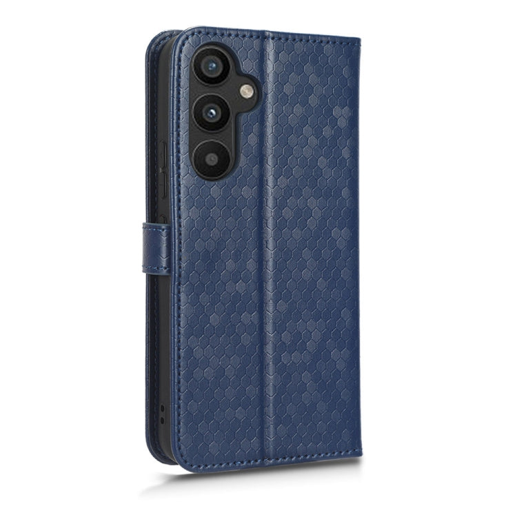 For Samsung Galaxy A34 5G Honeycomb Dot Texture Leather Phone Case
