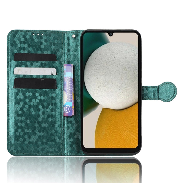 For Samsung Galaxy A34 5G Honeycomb Dot Texture Leather Phone Case