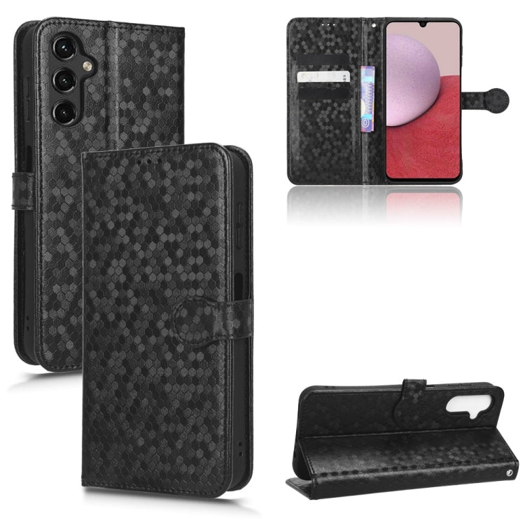 For Samsung Galaxy A14 5G Honeycomb Dot Texture Leather Phone Case