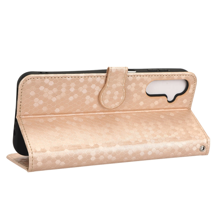 For Samsung Galaxy A14 5G Honeycomb Dot Texture Leather Phone Case
