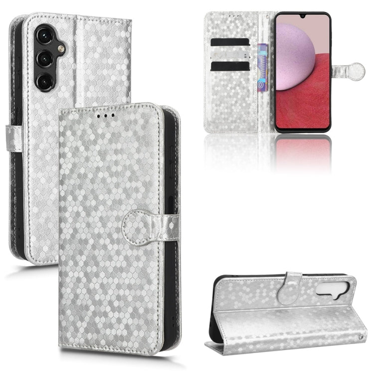 For Samsung Galaxy A14 5G Honeycomb Dot Texture Leather Phone Case