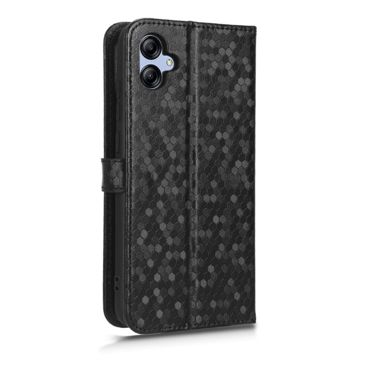 For Samsung Galaxy A04e Honeycomb Dot Texture Leather Phone Case