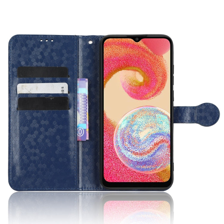 For Samsung Galaxy A04e Honeycomb Dot Texture Leather Phone Case