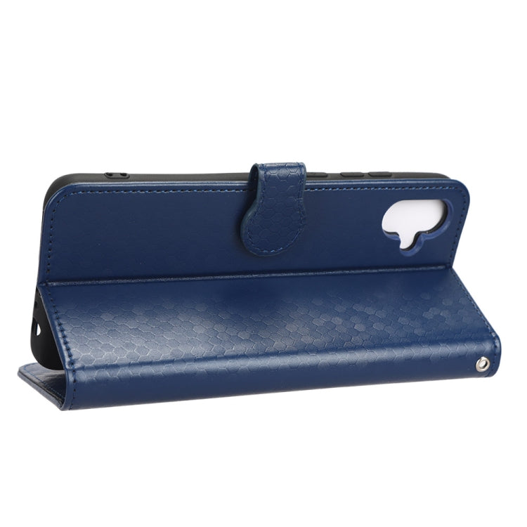 For Samsung Galaxy A04e Honeycomb Dot Texture Leather Phone Case