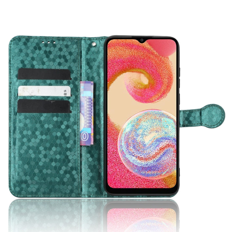 For Samsung Galaxy A04e Honeycomb Dot Texture Leather Phone Case