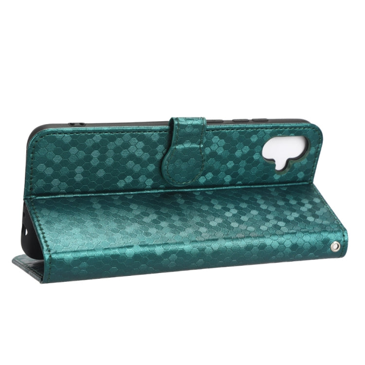 For Samsung Galaxy A04e Honeycomb Dot Texture Leather Phone Case