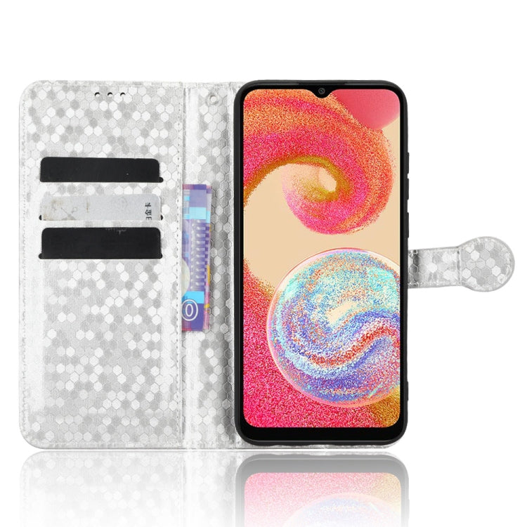 For Samsung Galaxy A04e Honeycomb Dot Texture Leather Phone Case