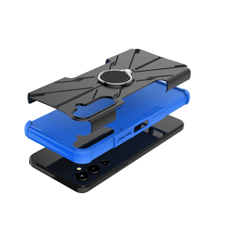 For Tecno Pova 4 Armor Bear Shockproof PC + TPU Phone Case with Ring