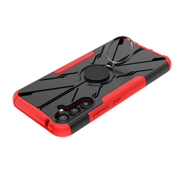 For Samsung Galaxy A34 5G Armor Bear Shockproof PC + TPU Phone Case with Ring