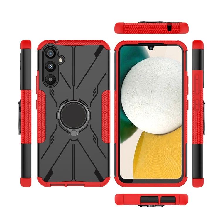 For Samsung Galaxy A34 5G Armor Bear Shockproof PC + TPU Phone Case with Ring