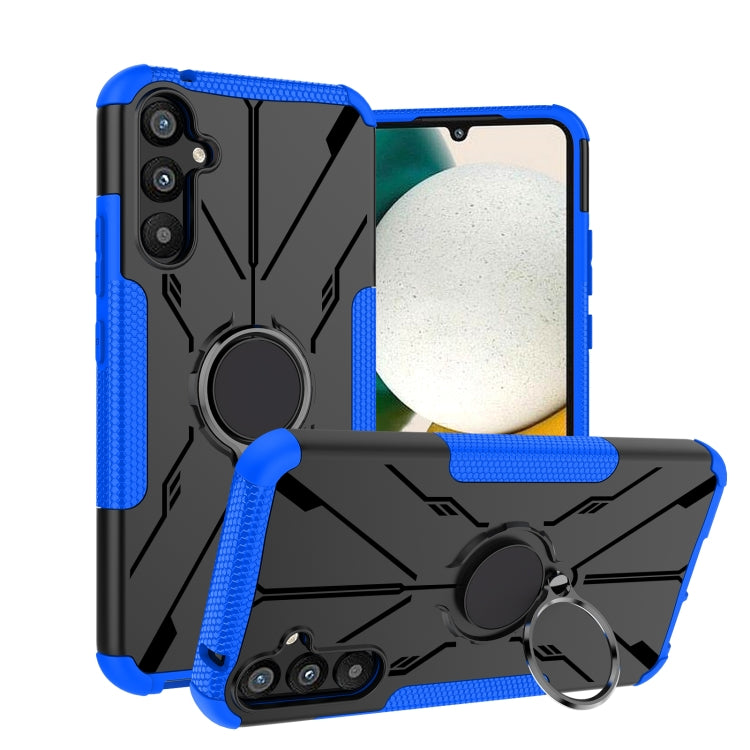 For Samsung Galaxy A34 5G Armor Bear Shockproof PC + TPU Phone Case with Ring