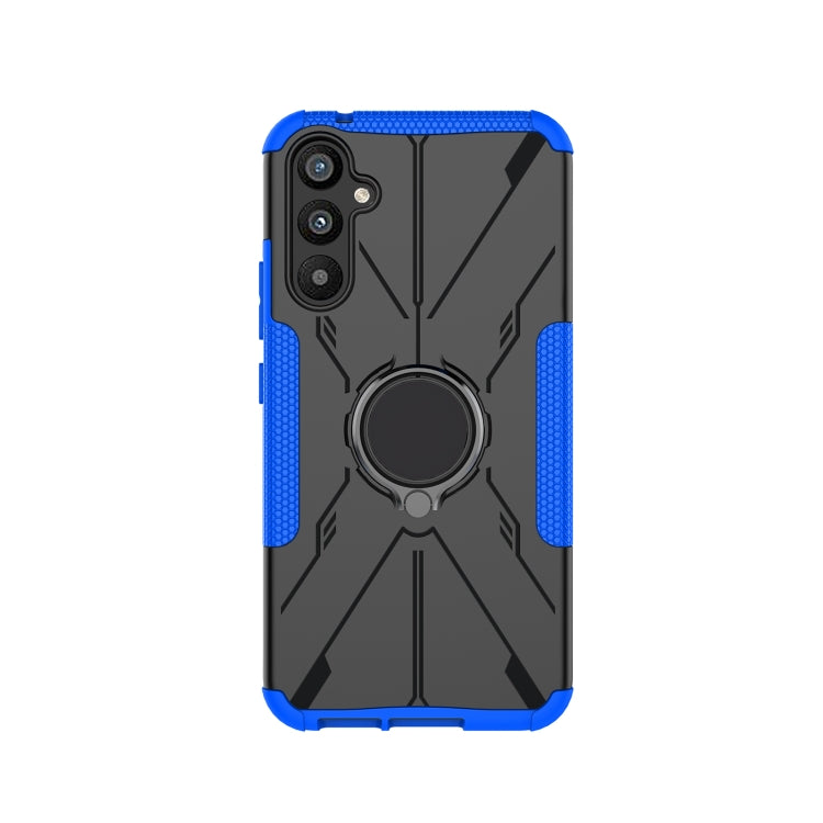 For Samsung Galaxy A34 5G Armor Bear Shockproof PC + TPU Phone Case with Ring