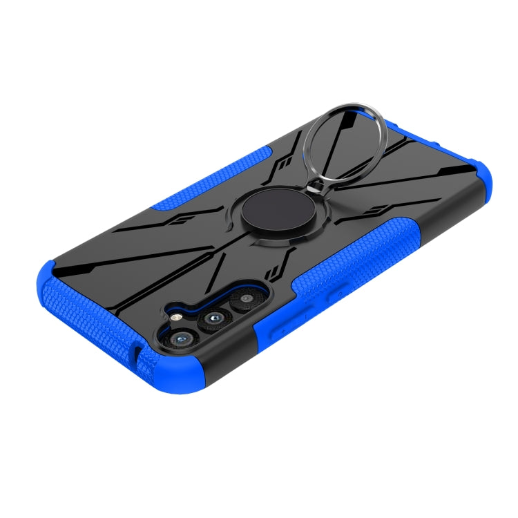 For Samsung Galaxy A34 5G Armor Bear Shockproof PC + TPU Phone Case with Ring