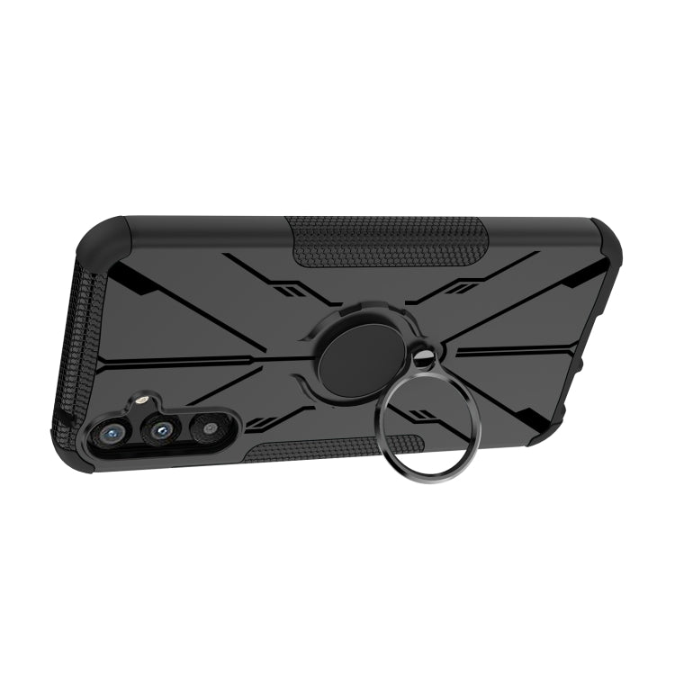 For Samsung Galaxy A34 5G Armor Bear Shockproof PC + TPU Phone Case with Ring