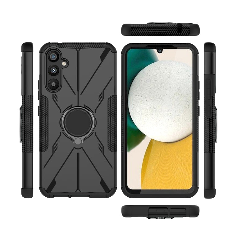 For Samsung Galaxy A34 5G Armor Bear Shockproof PC + TPU Phone Case with Ring